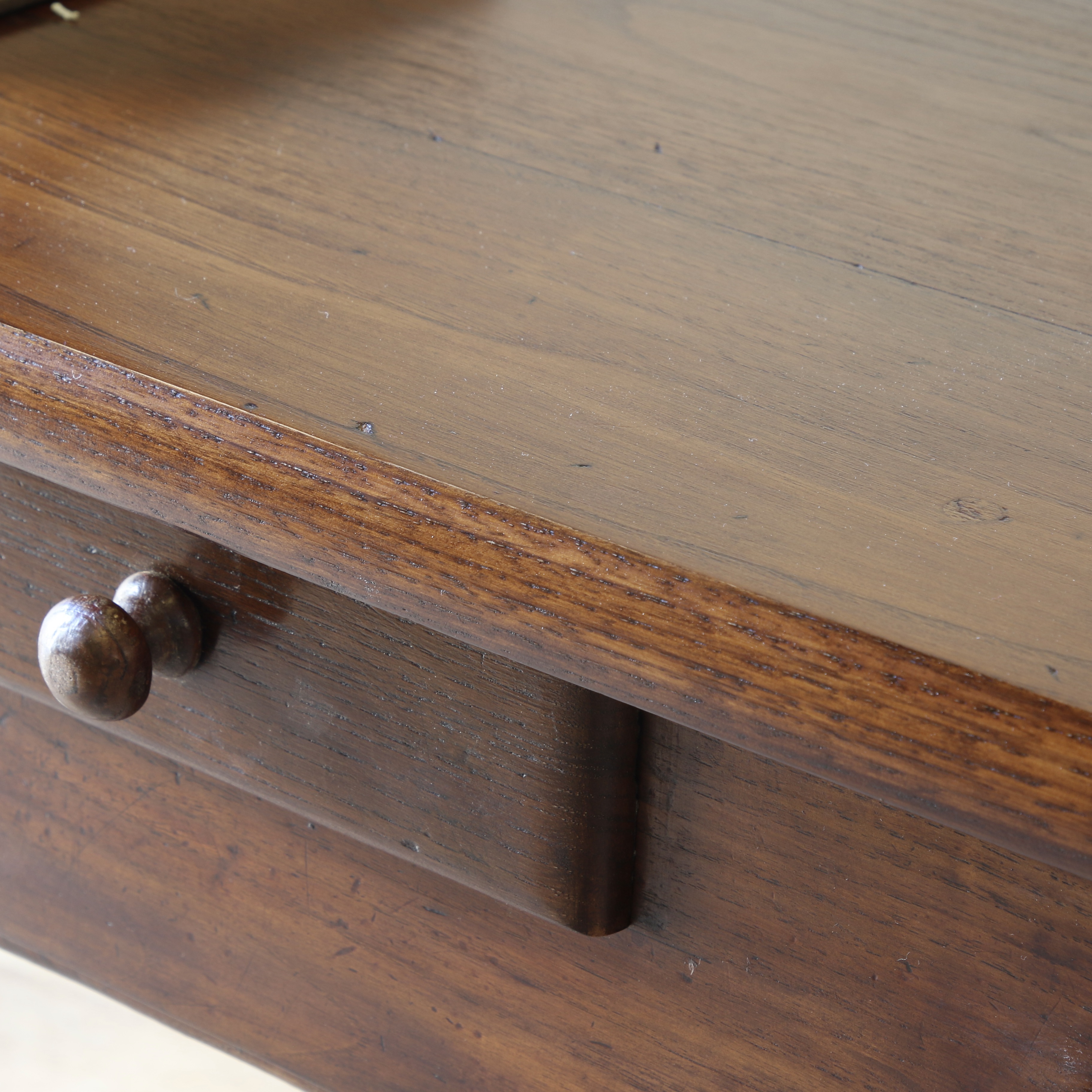 French Provincial Three Drawer Side Table